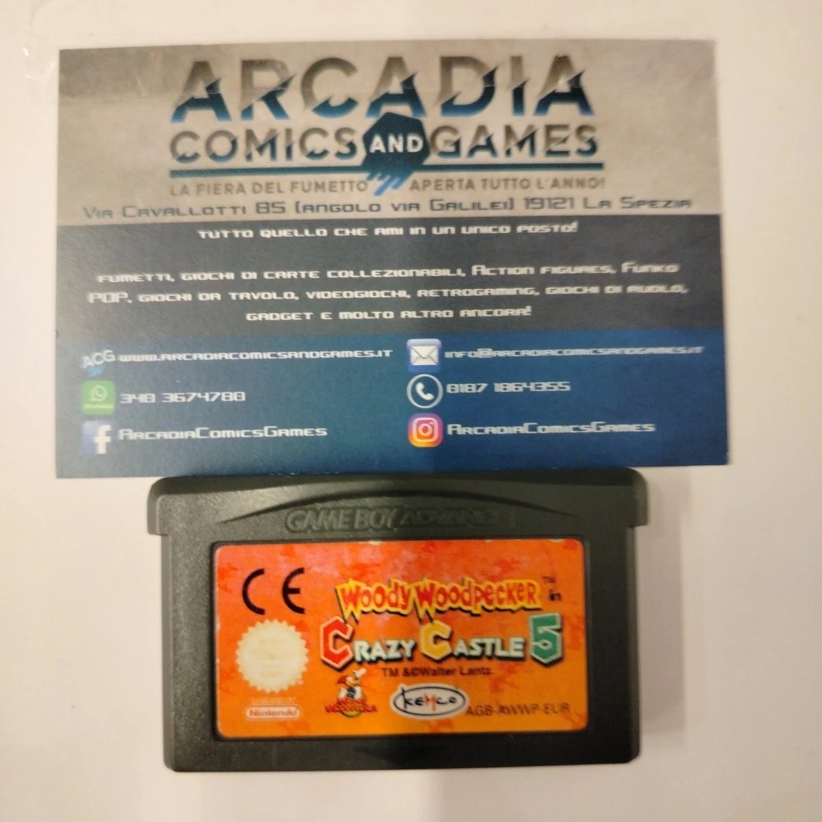 Woody Woodpecker Crazy Castle 5 GBA Game Boy Advance Nintendo Solo Cartuccia